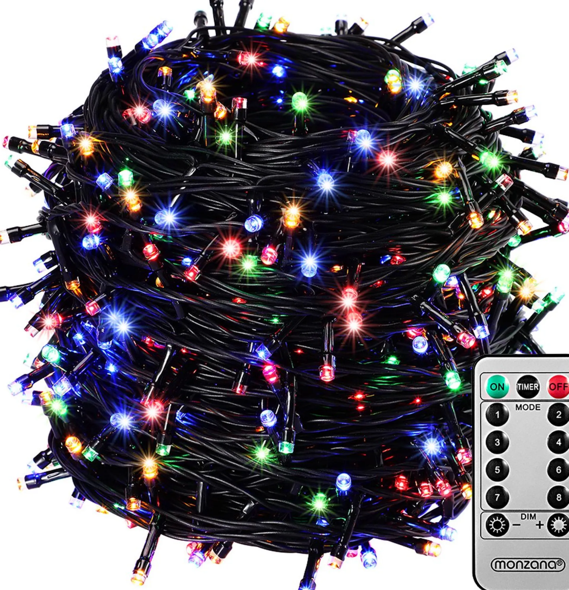 Monzana Lichtsnoer 200 Leds – Afstandsbediening Timer – Multicolor Clearance