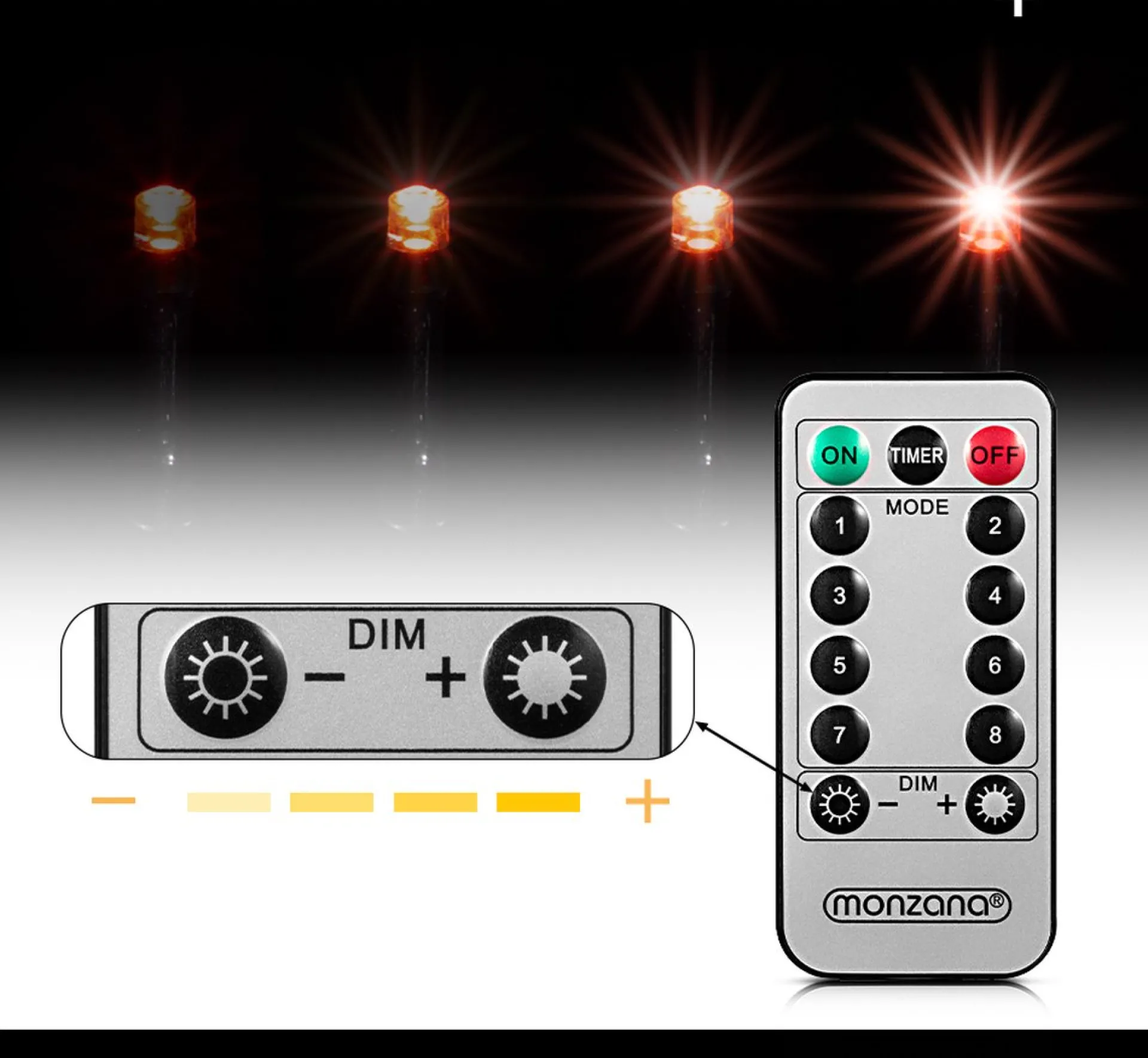 Monzana Lichtsnoer 200 Leds – Afstandsbediening Timer – Multicolor Clearance