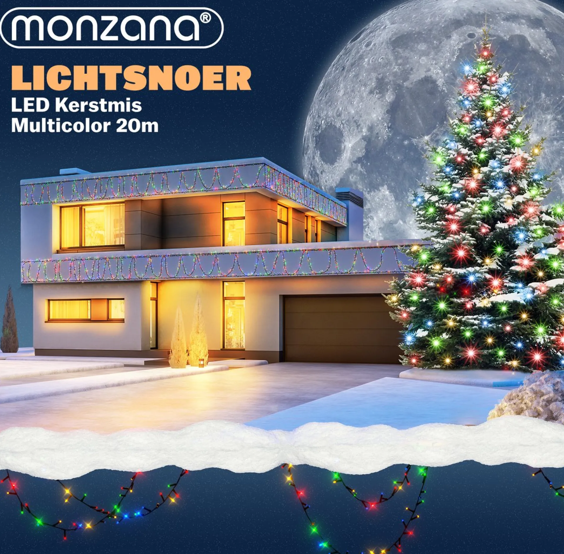 Monzana Lichtsnoer 200 Leds – Afstandsbediening Timer – Multicolor Clearance