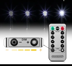 Monzana Lichtsnoer 200 Leds – Afstandsbediening Timer – Koud Wit Cheap