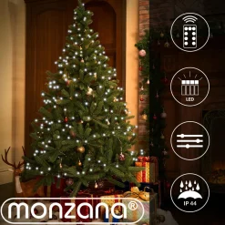 Monzana Lichtsnoer 200 Leds – Afstandsbediening Timer – Koud Wit Cheap