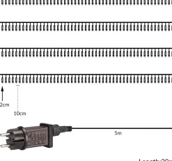 Monzana Lichtsnoer 200 Leds – Afstandsbediening Timer – Koud Wit Cheap