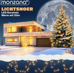 Monzana Lichtsnoer 200 Leds – Afstandsbediening Timer – Warm Wit Cheap