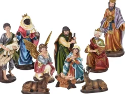 Merkloos Kerststallen>Mooie Kerstgroep Bestaande Uit 11 Figuren Hoogte 20 Cm