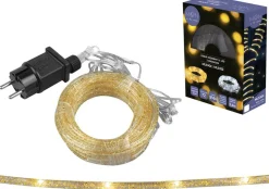 MOON in the room - Decoratiesnoer 72 Led's Met Glitter - Zilver - Warm Wit - Ip44 Best