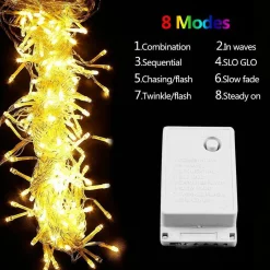 Handy Century Home Products Mya Led Kerstverlichting Gordijn - 4M - Warm Wit - Versiering Clearance