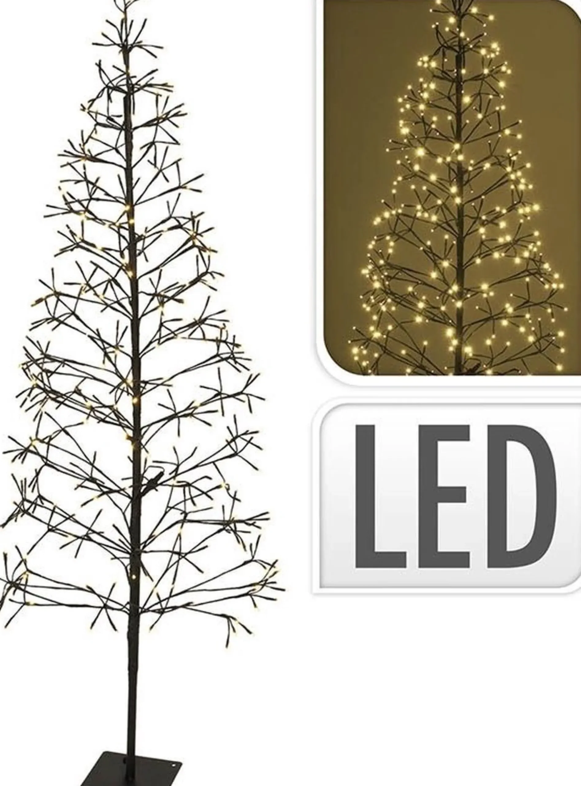 Nampook Kerstboom Met 400 Led - 180Cm Lichtboom 400Led - 180Cm - Voor Binnen En Buiten - Warm Wit Best Sale