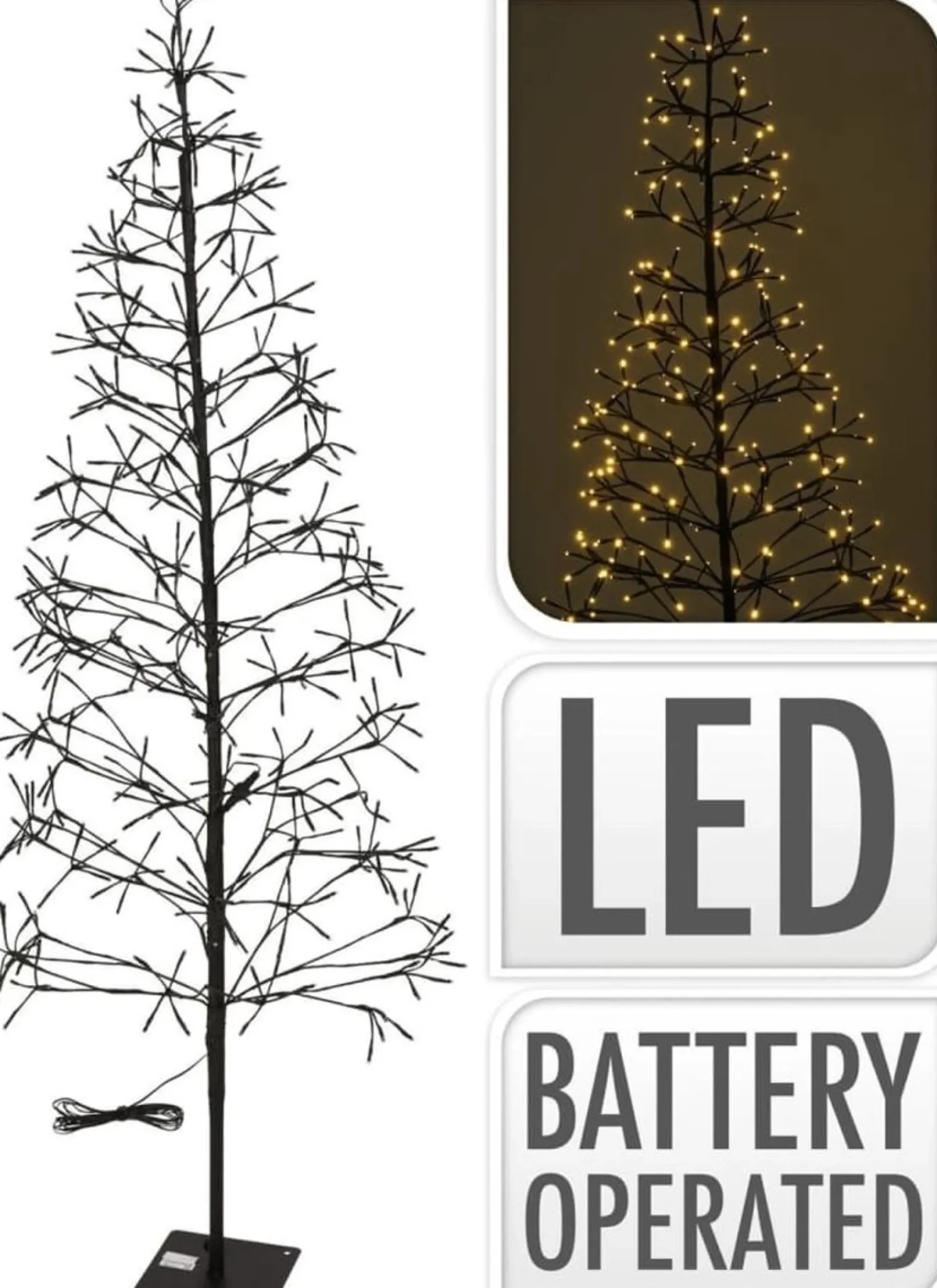 Nampook Kerstboom Met 400 Led - 180Cm Lichtboom 400Led - 180Cm - Voor Binnen En Buiten - Warm Wit Best Sale