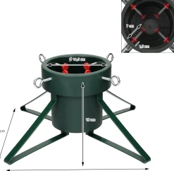 Nampook Kerstboomstandaard - Medium - Voor Bomen Tot 2 Meter -1.8L Waterreservoir - Groen Best Sale