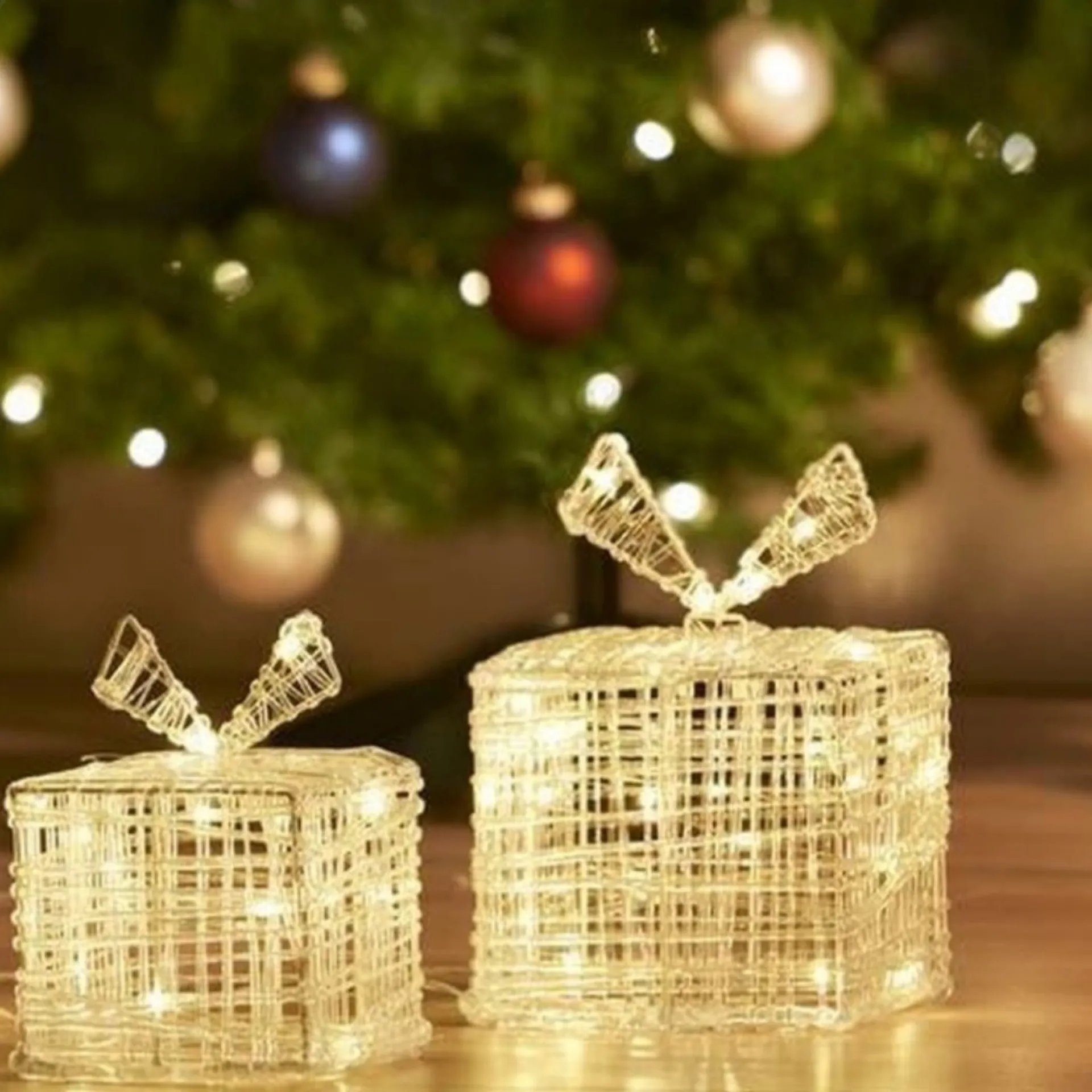 Merkloos Nampook Set Van 2 Geschenkdozen - 2 Verschillende Maten - 15 En 20 Cm Hoog - 30 En 40 Led Online