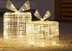 Merkloos Nampook Set Van 2 Geschenkdozen - 2 Verschillende Maten - 15 En 20 Cm Hoog - 30 En 40 Led Online