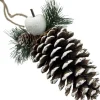 WDMT Kersthanger>Natuurlijke Kersthanger - Dennenappel | 14 Cm | Decoratieve Kerst Hanger Gemaakt Uit Natuurlijke Materialen | Landelijke Kerst Decoratie | Bruin