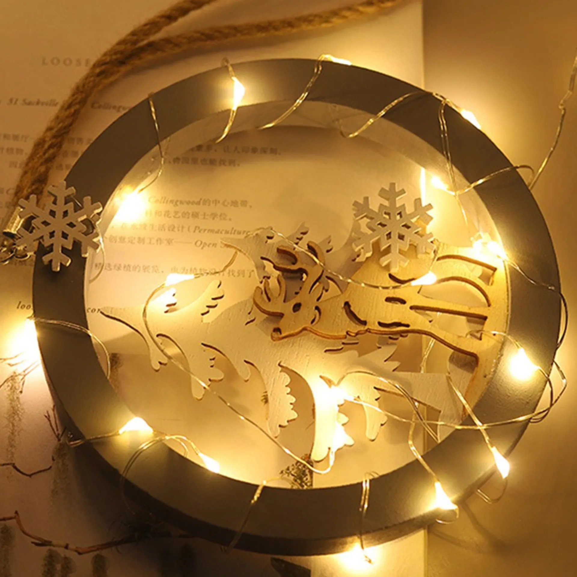 Nuvance - Led Rendier Kerstverlichting - 2 Stuks - Kerstverlichting Voor Binnen En Buiten - Kerstversiering - Kerstdecoratie Warm Wit Fashion