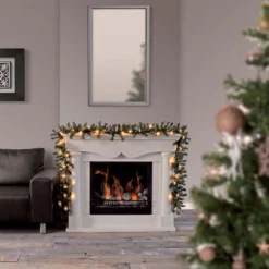 Oneiro Guirlandes>'s Luxe Guirlande Met 30 Led - Warm Wit - 2.70 Meter - Met Timer - Op Batterij - Kerst – Guirlande - Feestdagen - Winter - Verlichting - Binnen - Buiten – Sfeer