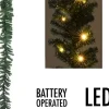 Oneiro Guirlandes>'s Luxe Guirlande Met 35 Led's - 270 Cm - Met Timer - Werkt Op Batterijen - Kerst – Guirlande - Feestdagen - Winter - Verlichting - Binnen - Buiten – Sfeer