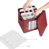 Unbranded Opbergdozen Levi - Set Van 3 - Opvouwbare Dozen - Voor Kerstversiering - Elk 64 Kleine Vakken - Flexibele Verdelers - 30,5X30,5X30,5Cm - Rood Cheap