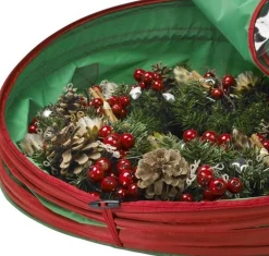 Merkloos Opbergtas - Kerstkrans Opbergtas - Kerstverlichting Opbergtas - Kerst - Krans - 65X65X16 Cm Shop