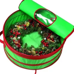 Merkloos Opbergtas - Kerstkrans Opbergtas - Kerstverlichting Opbergtas - Kerst - Krans - 65X65X16 Cm Shop