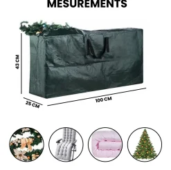 Merkloos Opbergtas Voor Kerstbomen En Decoraties - Opbergtas Tuinkussens - Kerstboom Opberghoes - Kerstboom Opbergzak - 120X 25 X 43 Cm - Uv-Bescherming Hot
