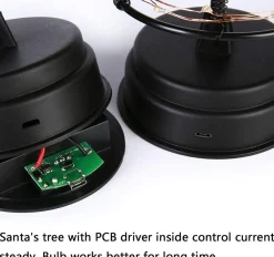 Selwo Opvouwbare Kerstboom, 250 Warmwitte Leds Aan Koperdraad. Versier Je Huis Of Tuin Met Deze Fonkelende, Metalen Kerstboom, X-Small Outlet