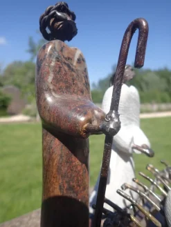 Wereldbeeld Kerststallen>Originele Kerststal Uit Zimbabwe, Kerstbeelden, Kerst, Kersttafereel, Steen En Gerecycleerd Metaal, Fairtrade En Handgemaakt