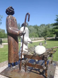 Wereldbeeld Kerststallen></noscript>Originele Kerststal Uit Zimbabwe, Kerstbeelden, Kerst, Kersttafereel, Steen En Gerecycleerd Metaal, Fairtrade En Handgemaakt