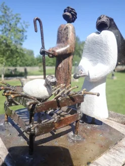 Wereldbeeld Kerststallen></noscript>Originele Kerststal Uit Zimbabwe, Kerstbeelden, Kerst, Kersttafereel, Steen En Gerecycleerd Metaal, Fairtrade En Handgemaakt