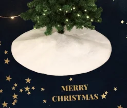 PD ® - Kerstboomring - Kerstboomrok Wit - 100 Cm - Kerstboomkleed - Kerstboom Huls - Rond - Kerst Discount