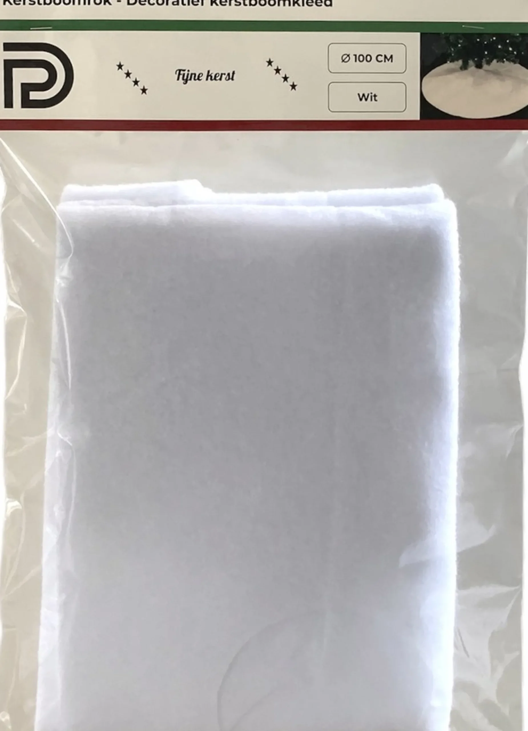 PD ® - Kerstboomring - Kerstboomrok Wit - 100 Cm - Kerstboomkleed - Kerstboom Huls - Rond - Kerst Discount