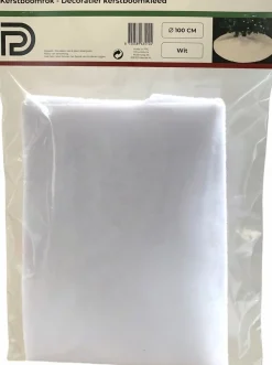 PD ® - Kerstboomring - Kerstboomrok Wit - 100 Cm - Kerstboomkleed - Kerstboom Huls - Rond - Kerst Discount