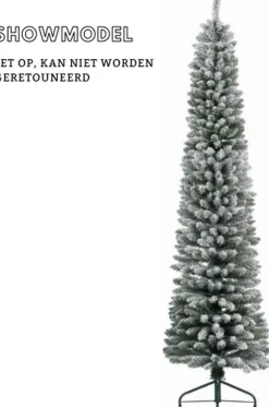 Everlands Pencil Pine Snowy Kunstkerstboom | Smal | Wit/Sneeuw | 210Cm Best