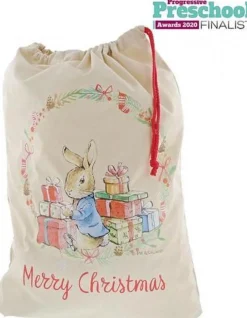 Beatrix Potter Kerstbeelden>Peter Rabbit Christmas Sack - Zak Voor Kerstcadeautjes