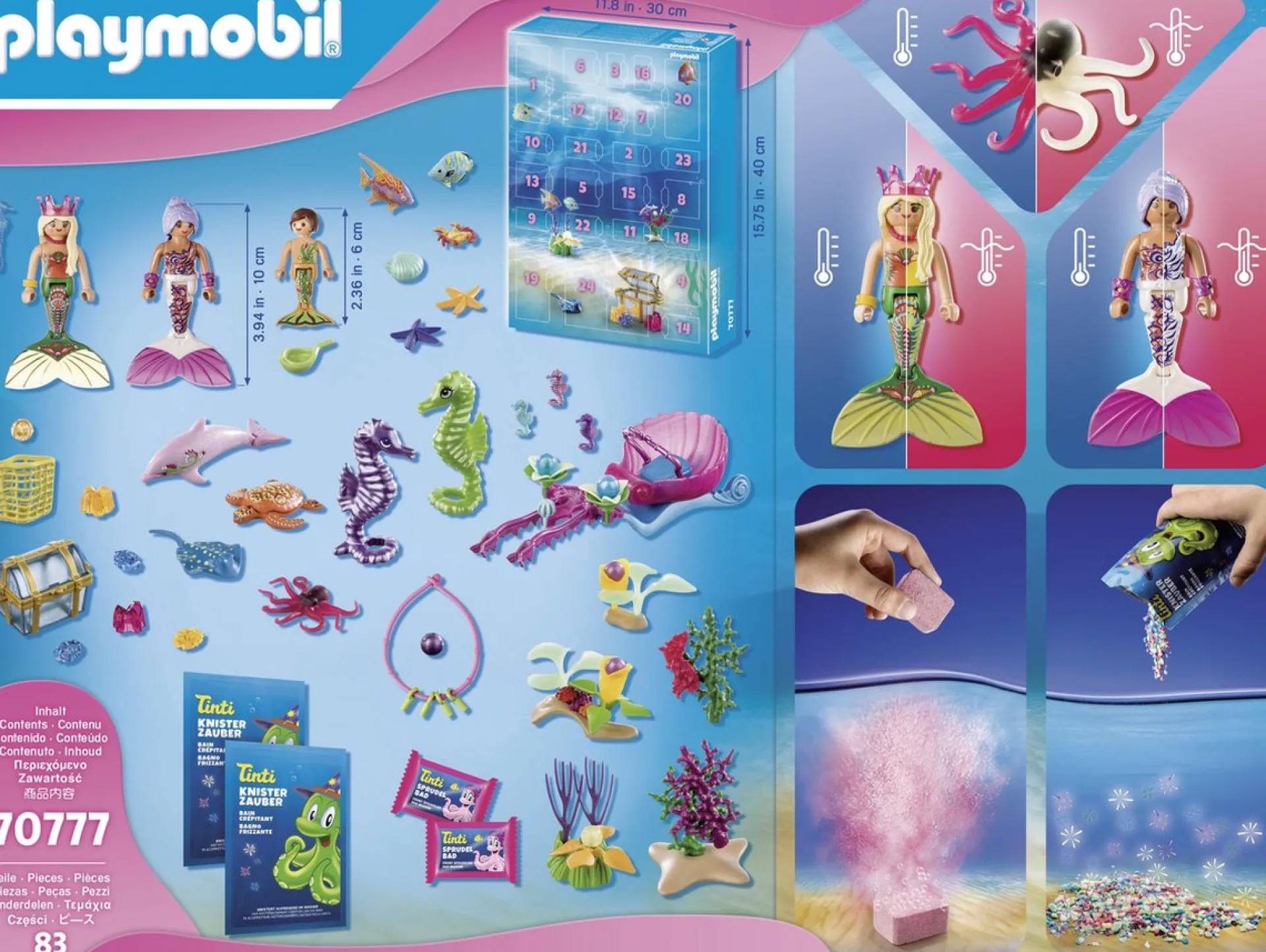 PLAYMOBIL Christmas Adventskalender "Badplezier Zeemeerminnen" - 70777 Hot