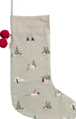 Sophie Allport Kerstsokken>Pooldieren Decoratie Kerstsok Van - Sneeuwseizoen Christmas Stocking - Grote Maat 60 Cm