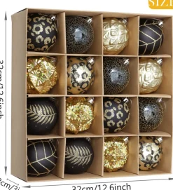 JMP Kerstboomversieringen></noscript>Prachtige Kerst® - Kerstballen - 16 Delige Set - Kerstversiering - Kerstboomdecoratie - Kerstornamenten