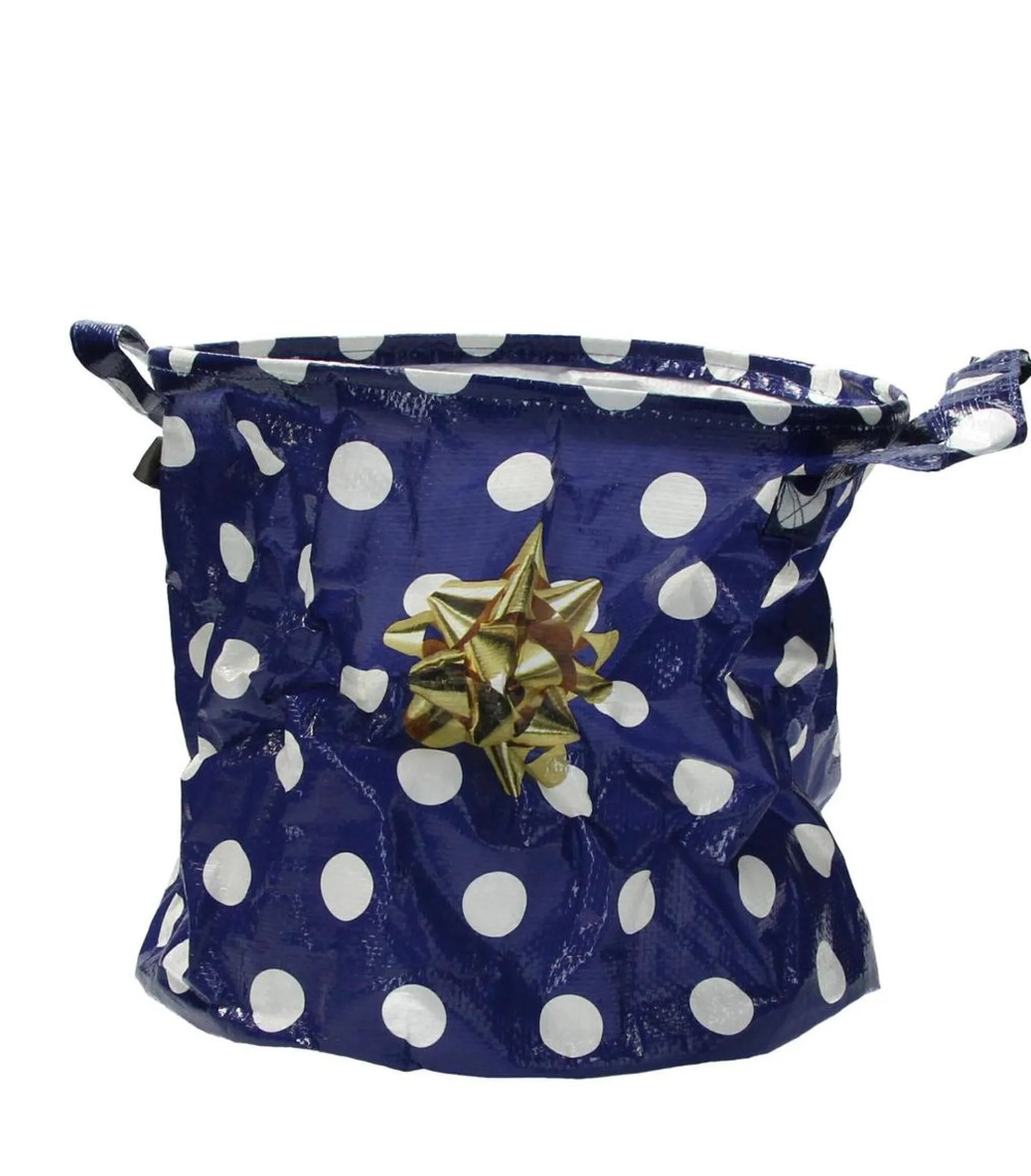 Present Time Kerstboomzak 2 Stuks– Kerstboomrok – Kerstboomhuls – Blauw Met Witte Stippen New