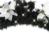 Prolenta Premium Guirlandes> - Kerstboog Met Led-Lampjes 90 Cm Pvc Zwart