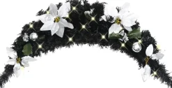 Prolenta Premium Guirlandes> - Kerstboog Met Led-Lampjes 90 Cm Pvc Zwart