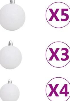 ForYou Prolenta Premium - Kunstkerstboom Omgekeerd Met Led's En Kerstballen 150 Cm Hot
