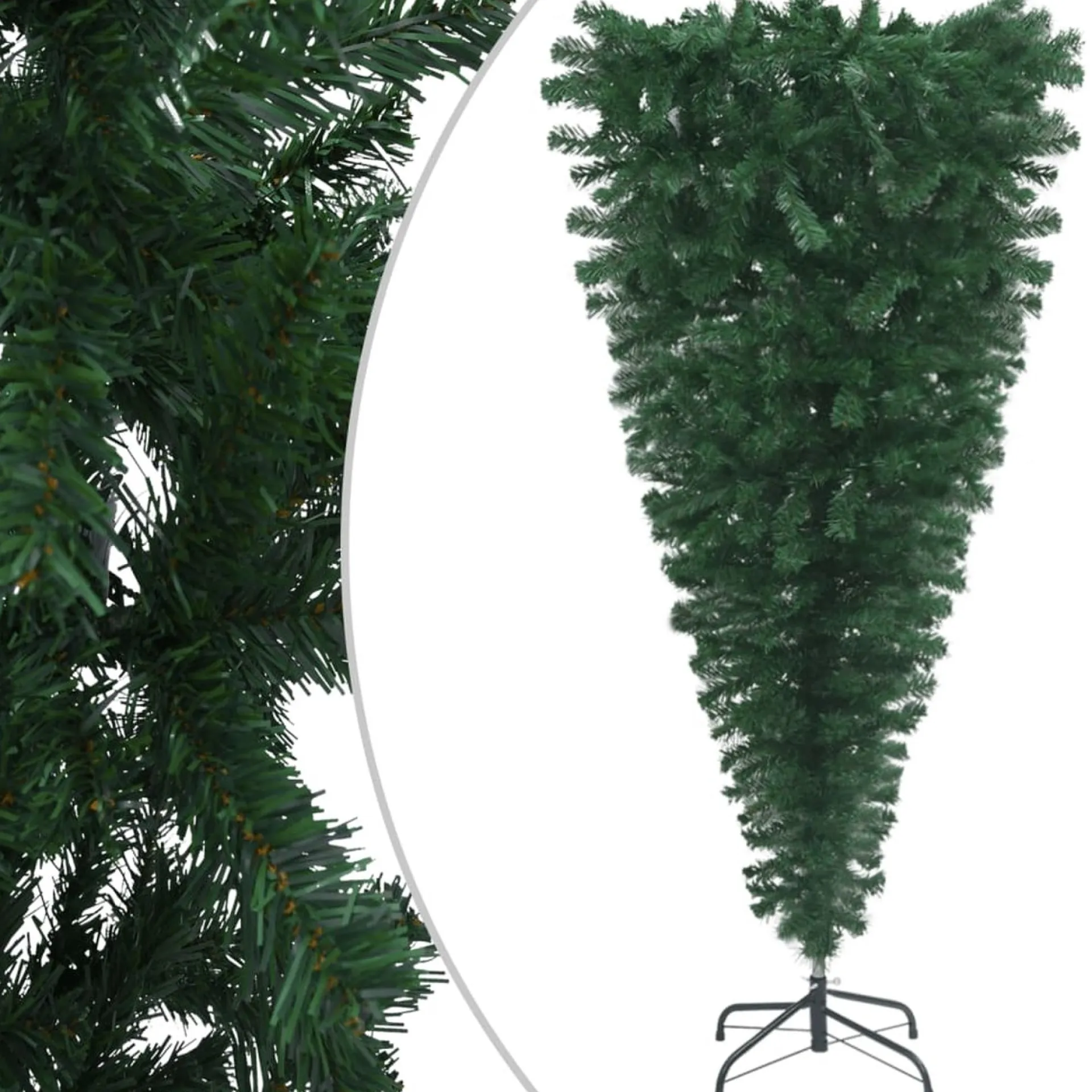 ForYou Prolenta Premium - Kunstkerstboom Omgekeerd Met Led's En Kerstballen 150 Cm Hot