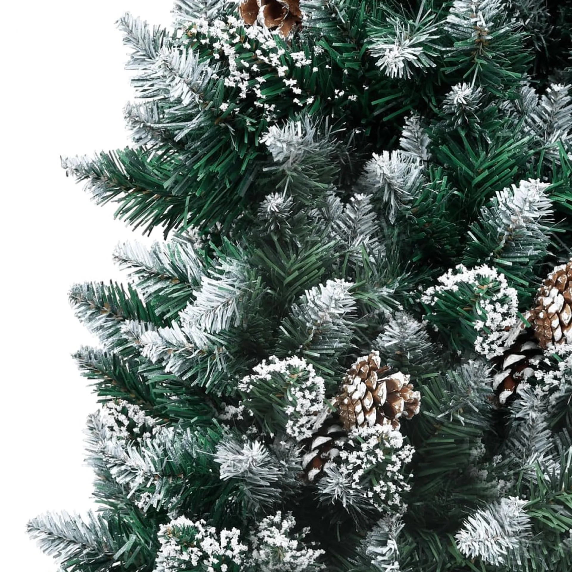 ForYou Prolenta Premium - Kunstkerstboom Met Led's En Dennenappels En Witte Sneeuw 180 Cm Clearance