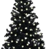 ForYou Prolenta Premium - Kunstkerstboom Met Led's En Standaard 120 Cm Pvc Zwart Outlet