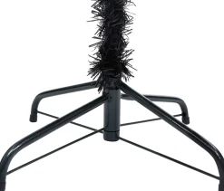 ForYou Prolenta Premium - Kunstkerstboom Met Led's En Standaard 120 Cm Pvc Zwart Outlet