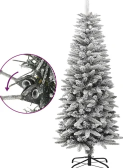 ForYou Prolenta Premium - Kunstkerstboom Met Sneeuw Smal 120 Cm Pvc En Pe Best Sale