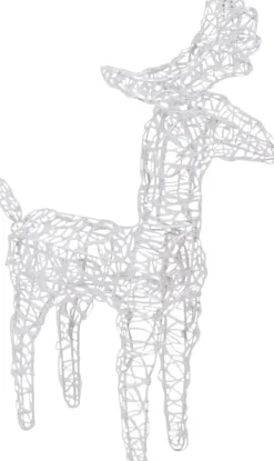 Prolenta Premium Kerststukjes> Kerstdecoratie Rendieren En Slee 280X28X55 Cm Acryl