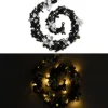 Prolenta Premium Kerststukjes> Kerstslinger Met Led-Lampjes 2,7 M Pvc Zwart