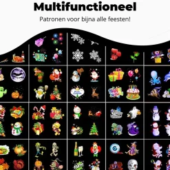 Merkloos Quevo Kerst Projector - Kerstversiering Buiten - Kerst Projector Binnen - Kerst Projector Buiten - Black Friday - Spotgoedkope Prijs Store