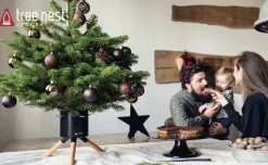 Quicktreestand , Nieuw, Cosmopolitan, Kerstboom Standaard, Met Pin, Voor Voorgeboorde Kerstbomen, Boomhoogte 90-150Cm Tafel Geschikt Voor Kleine Boom, Mini-Kerstboom Standaard Voor Kerstboom (Wit) Shop