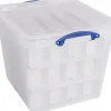 Really Useful Box Opbergdoos, 60 L, Met Inzetbakje, Transparant Best Sale