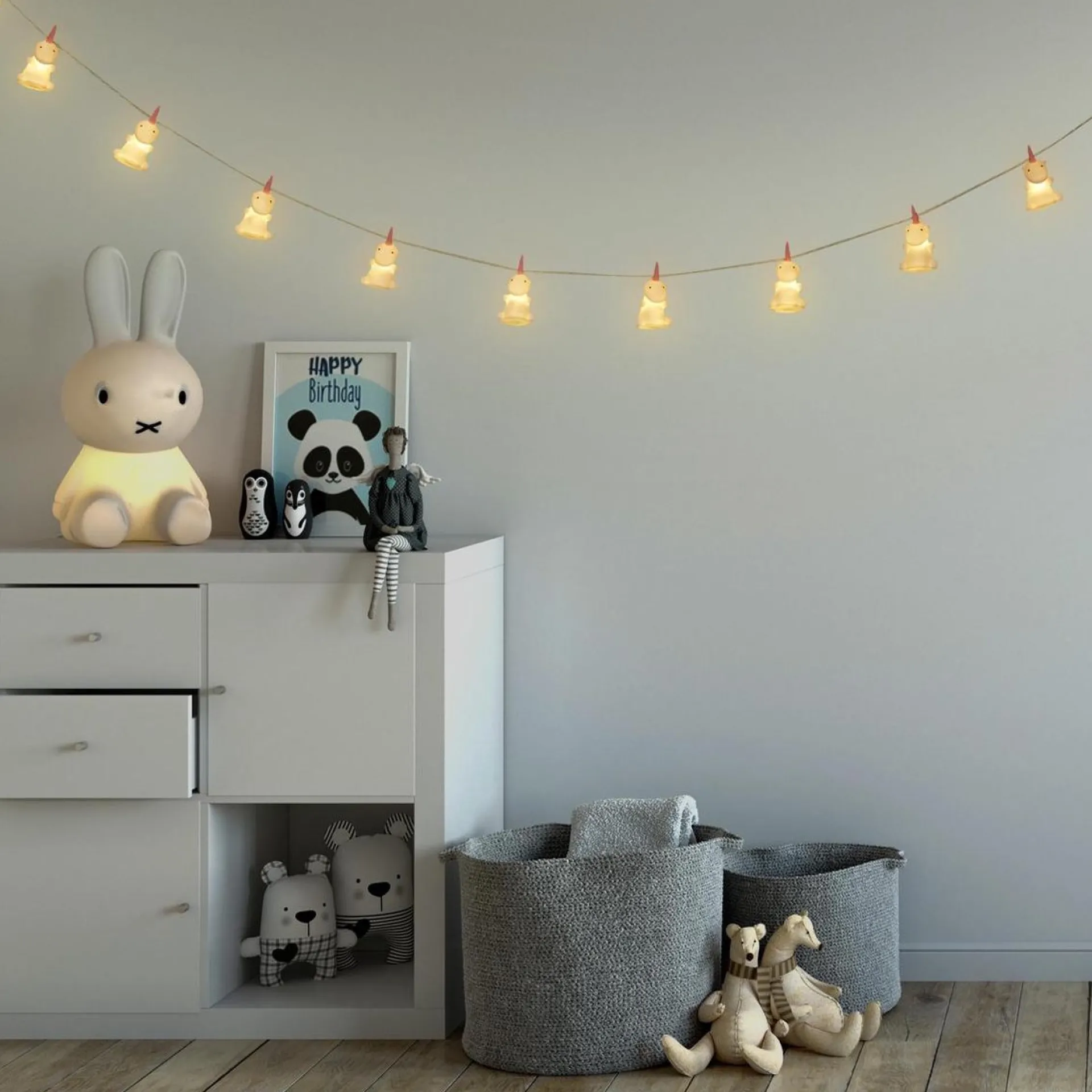 Relaxdays Eenhoorn Lichtsnoer - Led - Lichtslang - Lichtslinger - Nachtlamp - Batterijen Hot